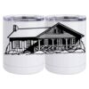 10 oz. White Stainless Steel Short Tumbler Thumbnail