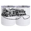 10 oz. White Stainless Steel Short Tumbler Thumbnail