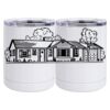 10 oz. White Stainless Steel Short Tumbler Thumbnail