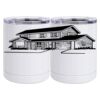 10 oz. White Stainless Steel Short Tumbler Thumbnail