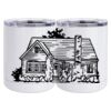 10 oz. White Stainless Steel Short Tumbler Thumbnail