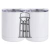 10 oz. White Stainless Steel Short Tumbler Thumbnail