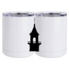 10 oz. White Stainless Steel Short Tumbler Thumbnail