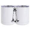10 oz. White Stainless Steel Short Tumbler Thumbnail