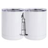 10 oz. White Stainless Steel Short Tumbler Thumbnail