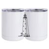 10 oz. White Stainless Steel Short Tumbler Thumbnail