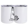 10 oz. White Stainless Steel Short Tumbler Thumbnail