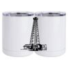 10 oz. White Stainless Steel Short Tumbler Thumbnail