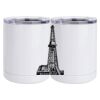 10 oz. White Stainless Steel Short Tumbler Thumbnail