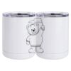 10 oz. White Stainless Steel Short Tumbler Thumbnail