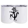 10 oz. White Stainless Steel Short Tumbler Thumbnail