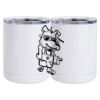 10 oz. White Stainless Steel Short Tumbler Thumbnail