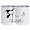 10 oz. White Stainless Steel Short Tumbler Thumbnail
