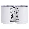 10 oz. White Stainless Steel Short Tumbler Thumbnail