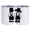 10 oz. White Stainless Steel Short Tumbler Thumbnail