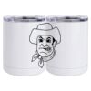 10 oz. White Stainless Steel Short Tumbler Thumbnail
