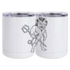 10 oz. White Stainless Steel Short Tumbler Thumbnail