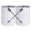 10 oz. White Stainless Steel Short Tumbler Thumbnail