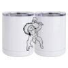 10 oz. White Stainless Steel Short Tumbler Thumbnail