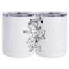 10 oz. White Stainless Steel Short Tumbler Thumbnail