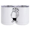 10 oz. White Stainless Steel Short Tumbler Thumbnail