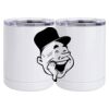 10 oz. White Stainless Steel Short Tumbler Thumbnail