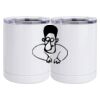 10 oz. White Stainless Steel Short Tumbler Thumbnail