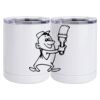 10 oz. White Stainless Steel Short Tumbler Thumbnail