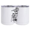 10 oz. White Stainless Steel Short Tumbler Thumbnail