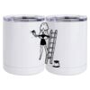 10 oz. White Stainless Steel Short Tumbler Thumbnail