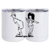 10 oz. White Stainless Steel Short Tumbler Thumbnail