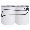10 oz. White Stainless Steel Short Tumbler Thumbnail
