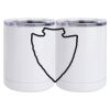 10 oz. White Stainless Steel Short Tumbler Thumbnail