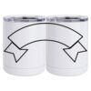 10 oz. White Stainless Steel Short Tumbler Thumbnail