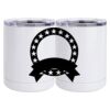 10 oz. White Stainless Steel Short Tumbler Thumbnail