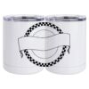 10 oz. White Stainless Steel Short Tumbler Thumbnail