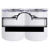 10 oz. White Stainless Steel Short Tumbler Thumbnail