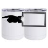 10 oz. White Stainless Steel Short Tumbler Thumbnail