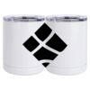 10 oz. White Stainless Steel Short Tumbler Thumbnail