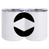 10 oz. White Stainless Steel Short Tumbler Thumbnail