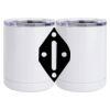 10 oz. White Stainless Steel Short Tumbler Thumbnail