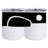 10 oz. White Stainless Steel Short Tumbler Thumbnail