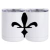 10 oz. White Stainless Steel Short Tumbler Thumbnail