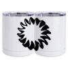 10 oz. White Stainless Steel Short Tumbler Thumbnail