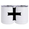 10 oz. White Stainless Steel Short Tumbler Thumbnail