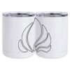 10 oz. White Stainless Steel Short Tumbler Thumbnail