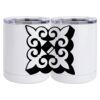 10 oz. White Stainless Steel Short Tumbler Thumbnail