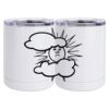 10 oz. White Stainless Steel Short Tumbler Thumbnail
