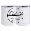 10 oz. White Stainless Steel Short Tumbler Thumbnail