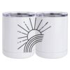 10 oz. White Stainless Steel Short Tumbler Thumbnail